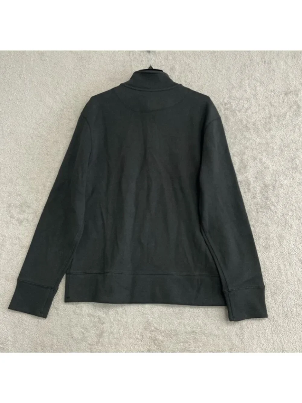 Banana Republic Men's L Black Half-Zip Sweatshirt Cotton Blend H1985